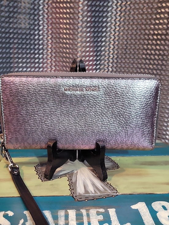 Michael Kors Handbags - Michael Kors Iridescent Metallic Zip Wallet